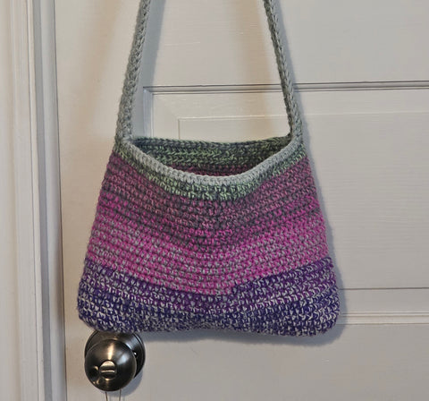 Crochet Boho Shoulder Bag Multi-Color