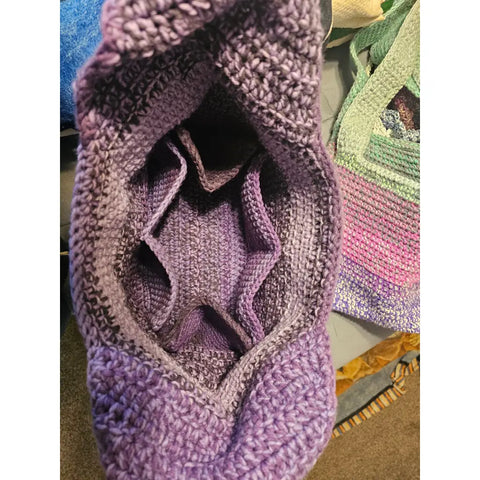 Large Crochet Hobo Bag - accessories