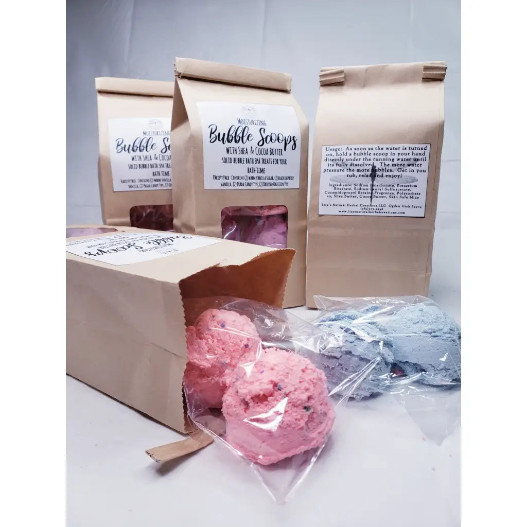 Moisturizing Bubble Scoops - Foaming Bath Treatment - bath