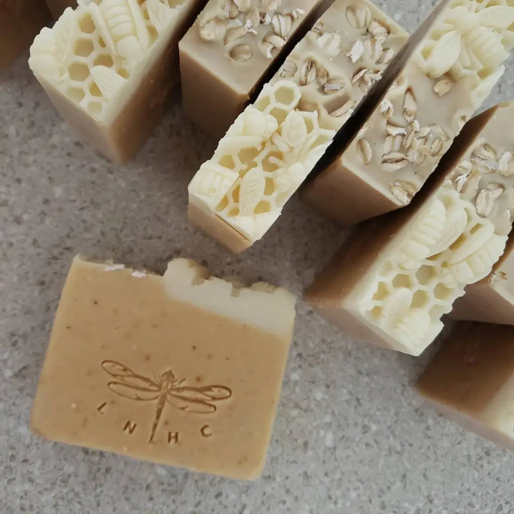 coconut and palm oil free soap Oats and Honey Goat Milk Soap for Sensitive Skin