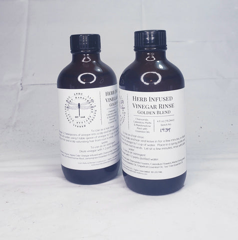 Herbal Vinegar Hair Rinse Concentrate - Golden Blend
