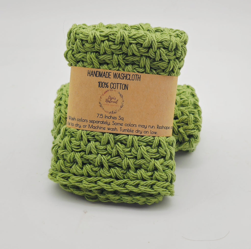 Handmade Crochet Washcloths & Dishcloths – 100% Cotton
