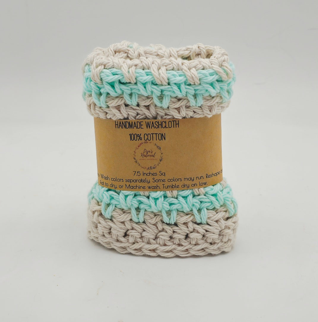 Handmade Crochet Washcloths & Dishcloths – 100% Cotton