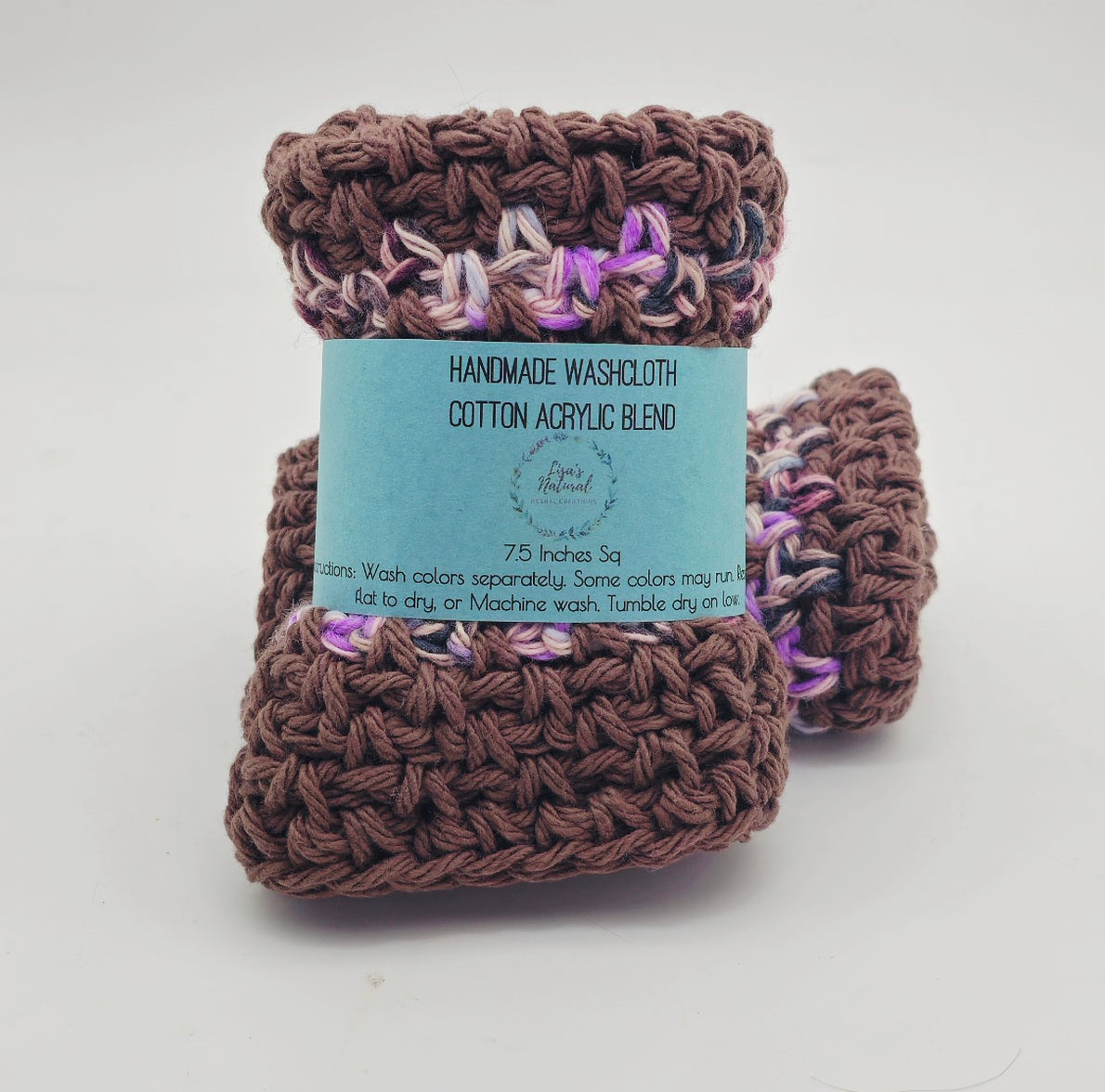 Handmade Crochet Washcloths & Dishcloths – 100% Cotton