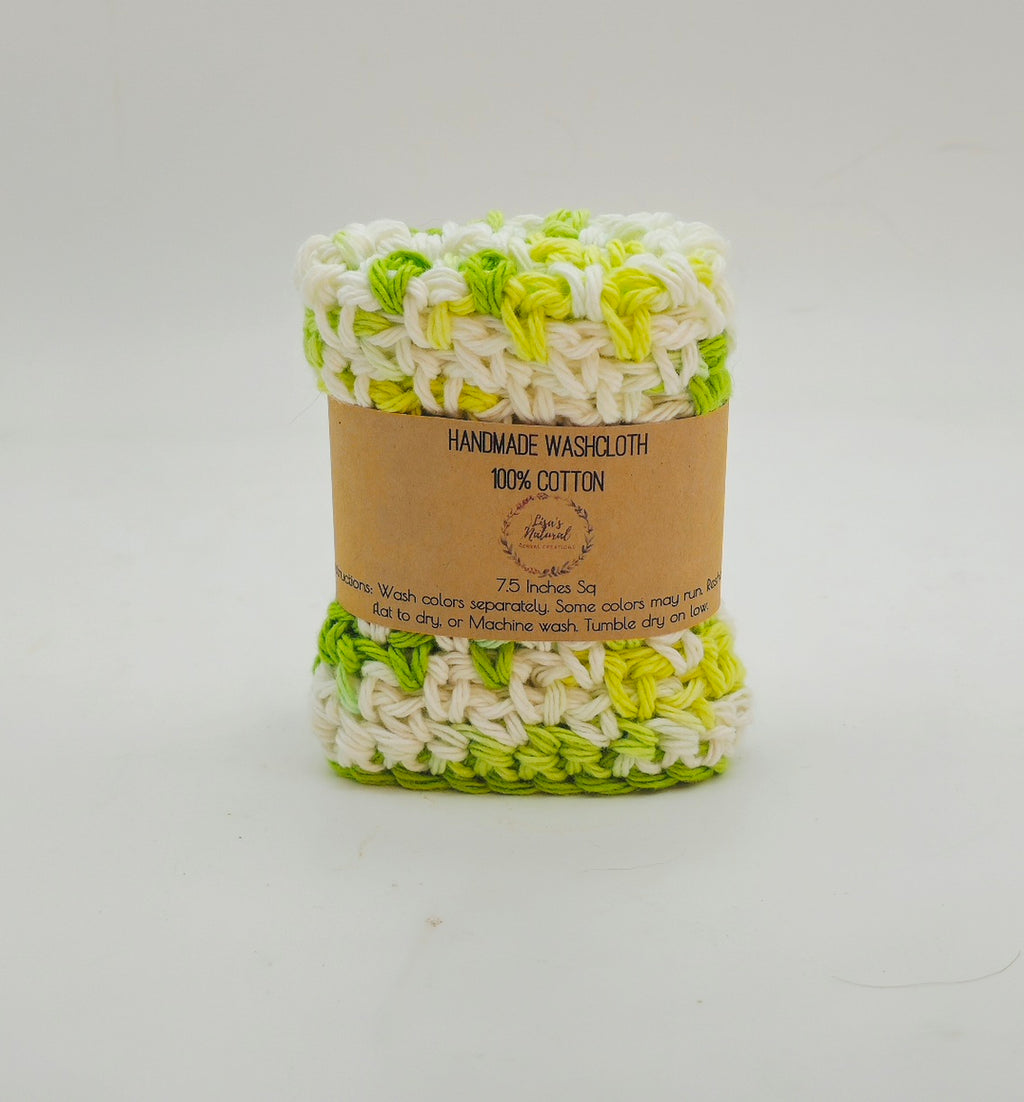 Handmade Crochet Washcloths & Dishcloths – 100% Cotton
