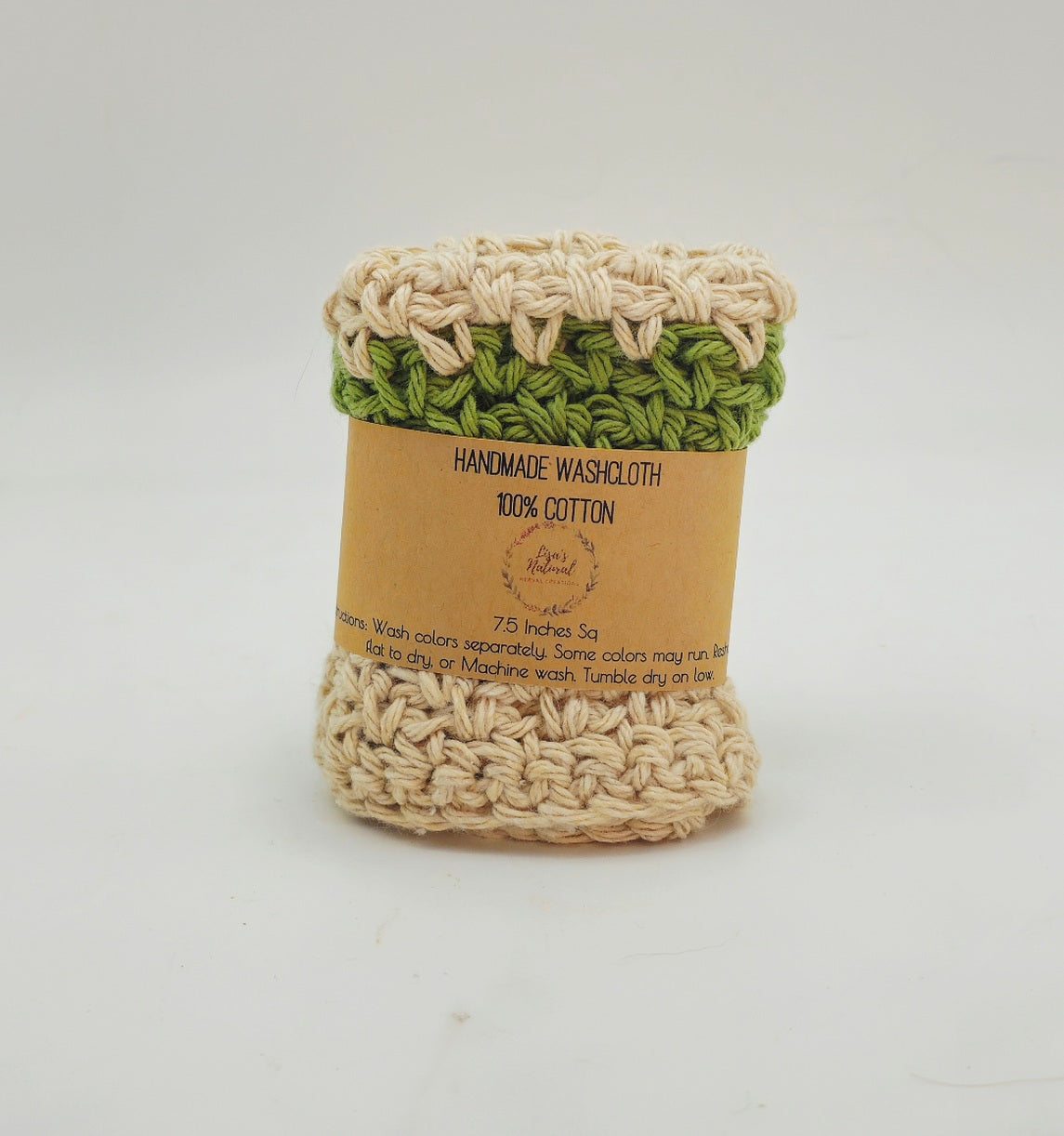 Handmade Crochet Washcloths & Dishcloths – 100% Cotton