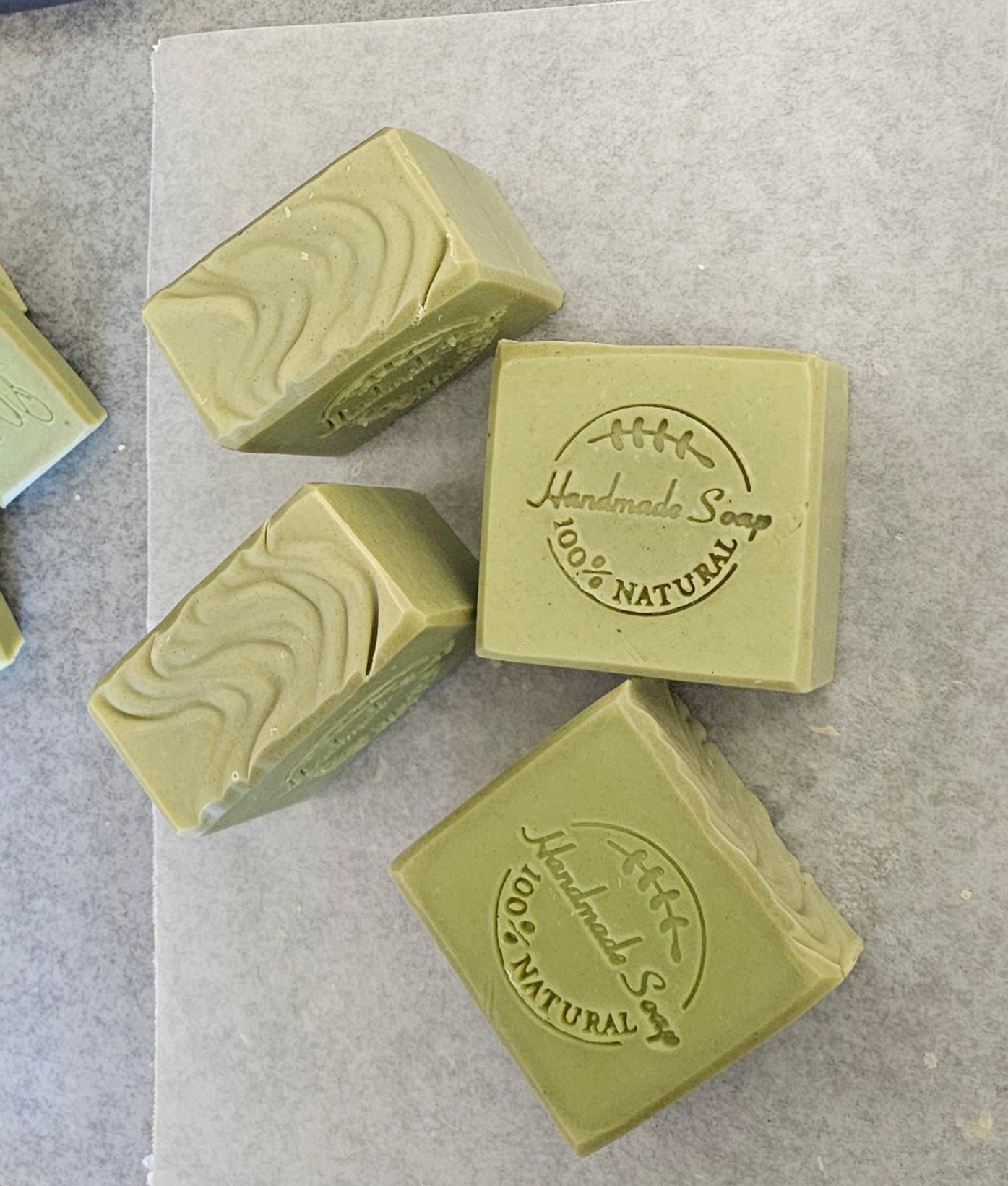 moroccan mint herbal soap bar with tallow natural cold process