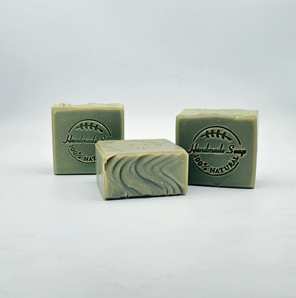 moroccan mint herbal soap bar with tallow natural cold process
