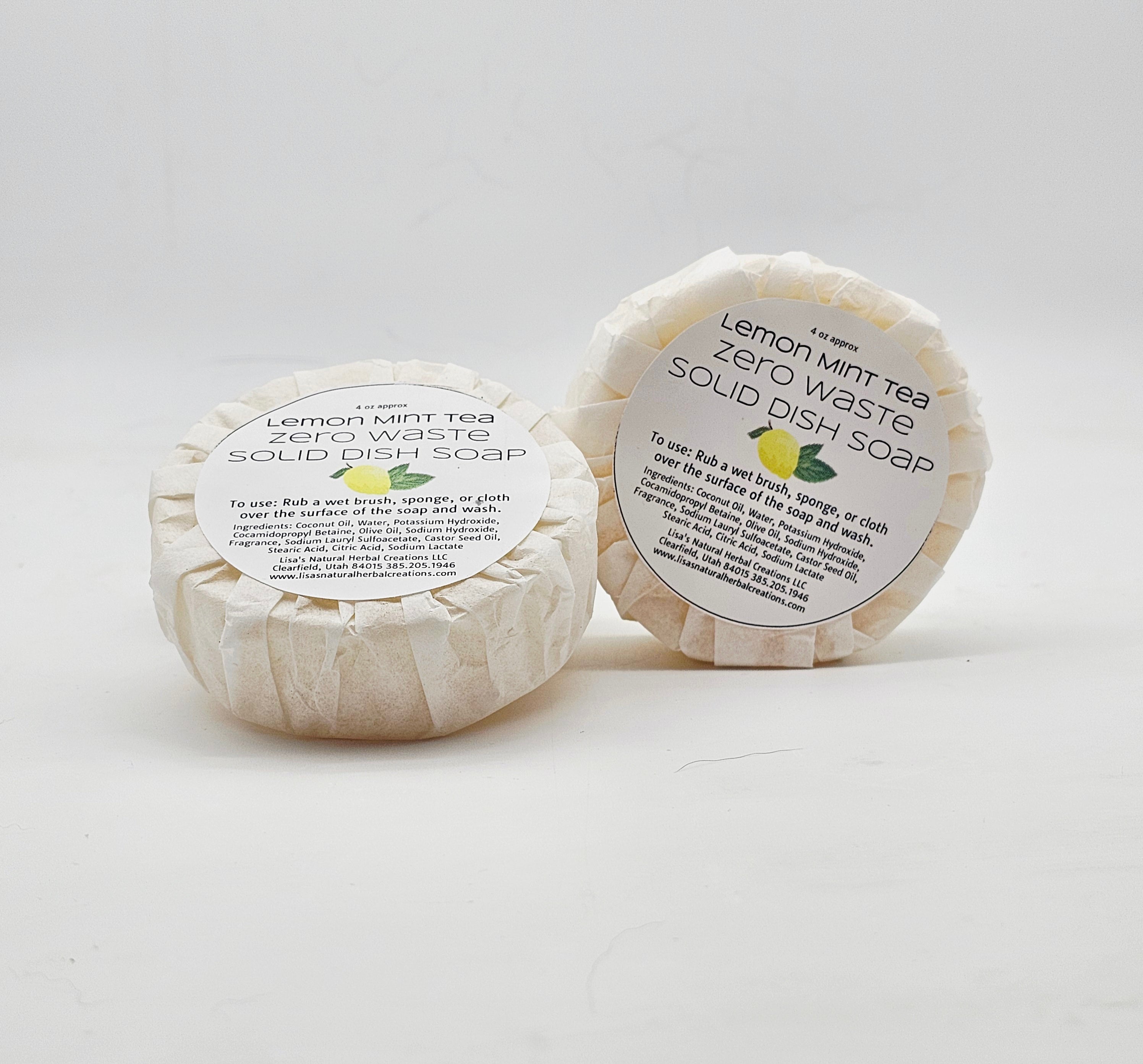 Solid Dish Soap Handmade Zero Waste & Eco-Friendly