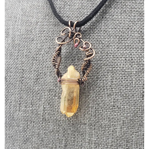 Aura Quartz Crystal Pendant