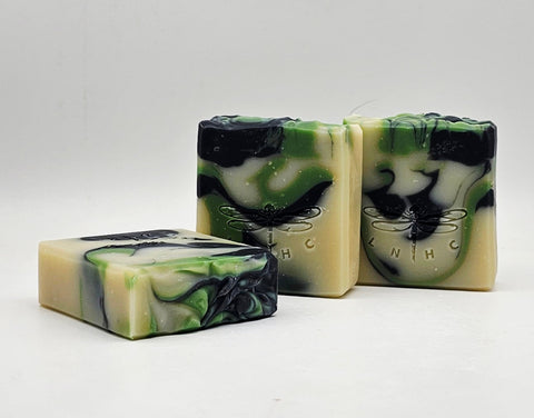 Black Tweed Artisan Soap - Bar