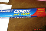 Box of Reynolds Cut-Rite Wax Paper used for carved soap and wood chip carving crafts