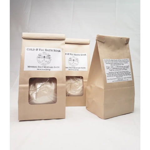 Cold & Flu Bath Soak - Mineral Salt Mustard