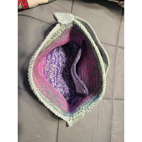 Crochet Boho Shoulder Bag Multi-Color - accessories