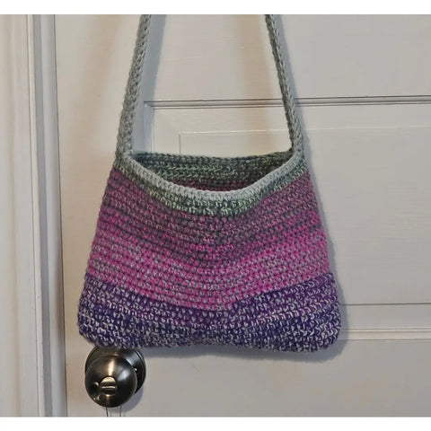Crochet Boho Shoulder Bag Multi-Color