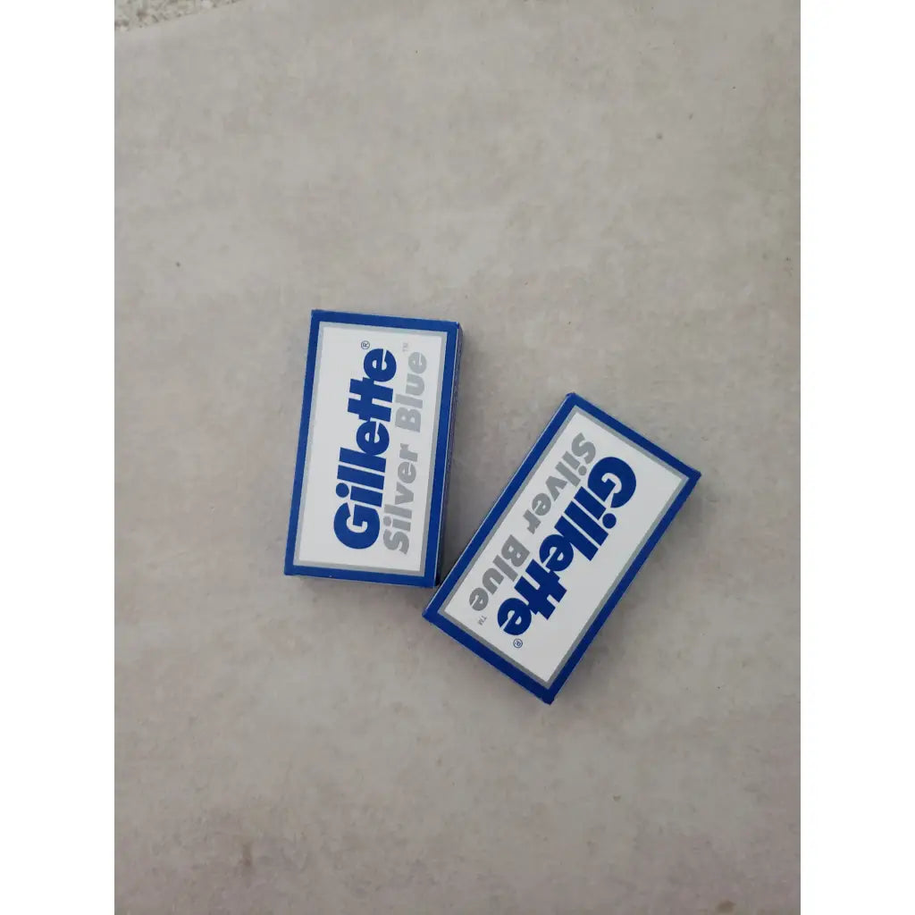 DE Razor Blades - Gillette Silver Blue