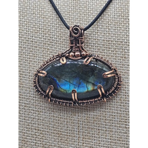East West Labradorite Pendant