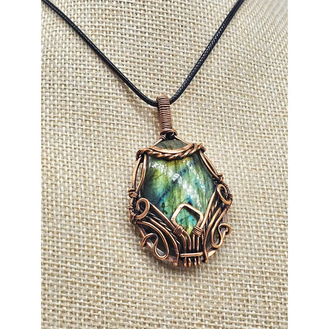 Modern Mystic Labradorite Pendant - pendant