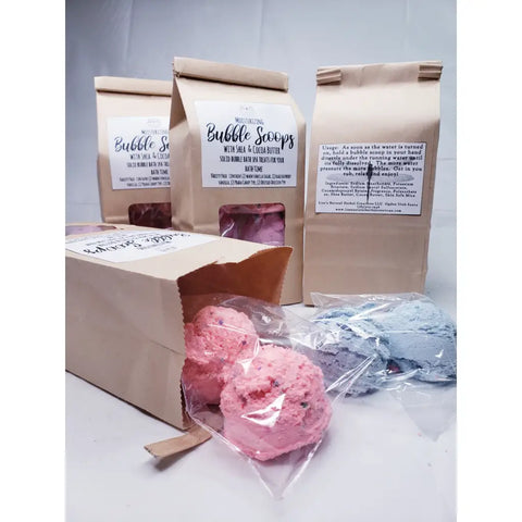 Moisturizing Bubble Scoops - Foaming Bath Treatment - bath