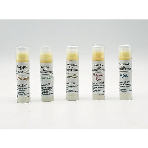 Natural Lip Moisturizer - Lip Balm - 100% Natural w/Essential Oils