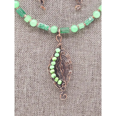 Organic Leaf Jewelry Set - jewelry set