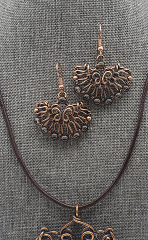Smoky Quartz Gemstone Bead jewelry Set