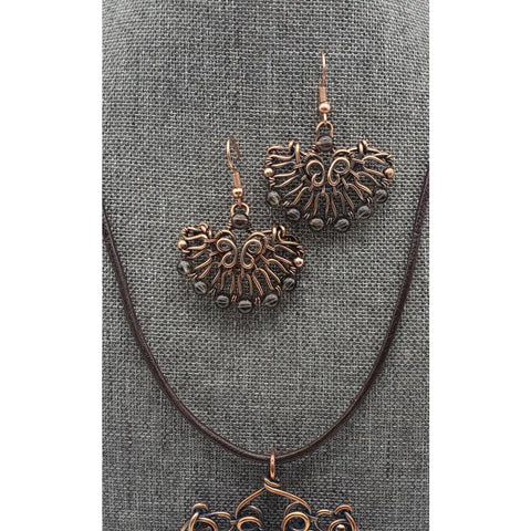 Smoky Quartz Gemstone Bead jewelry Set