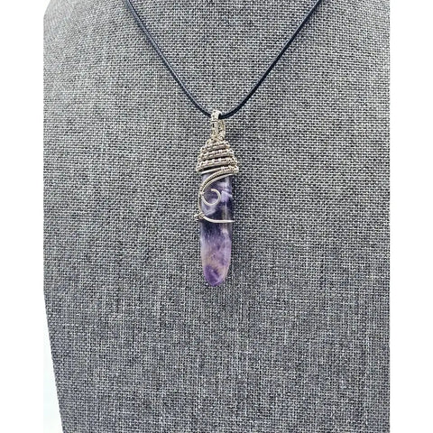 Dogtooth Amethyst Crystal Pendants in Sterling Silver