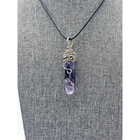 Sterling Silver Amethyst Crystal Pendants