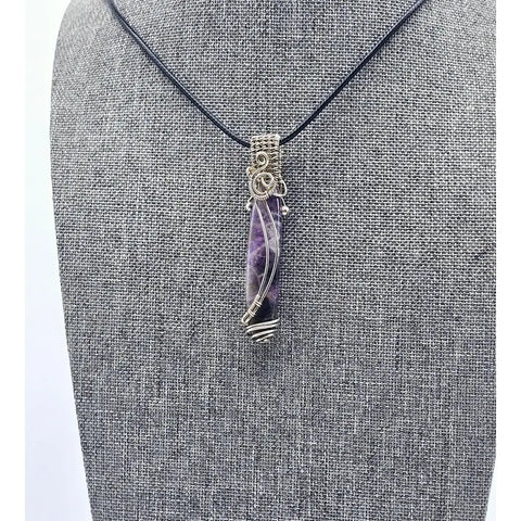 Dogtooth Amethyst Crystal Pendants in Sterling Silver