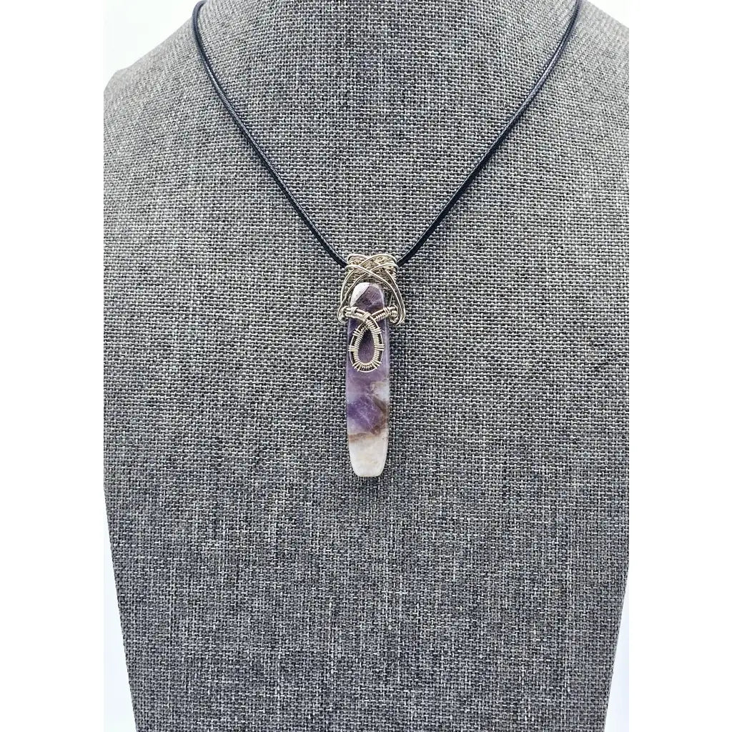 Dogtooth Amethyst Crystal Pendants in Sterling Silver