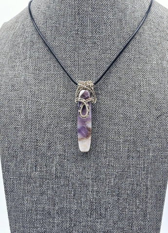 Dogtooth Amethyst Crystal Pendants in Sterling Silver