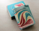 Colorful swirled soap bars from Great Cakes Soap Challenge demonstrating a creative soap recipe