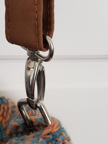 Santa Fe Crochet Boho HandBag/Cross Body Bucket Bag